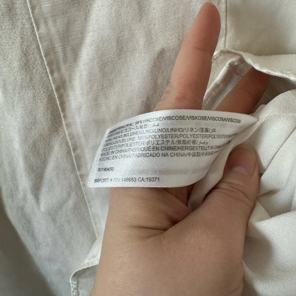 Keepsake White Linen Mini Dress 4 - Picture 4 of 6